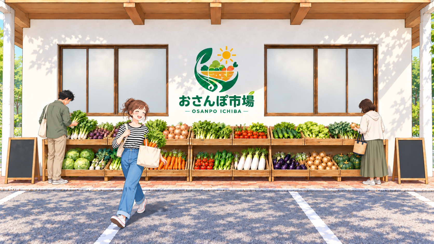 おさんぽ市場の売場