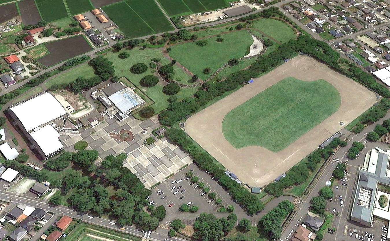 三和住宅にしなすのスポーツプラザ周辺の上空からの全体図